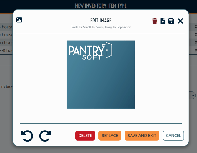 Inventory Item Type Symbol Type Image Popup