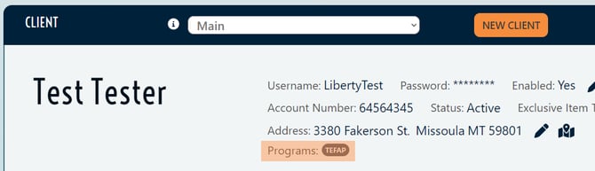 Program Tag Client Detail