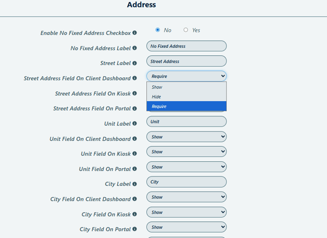 address section