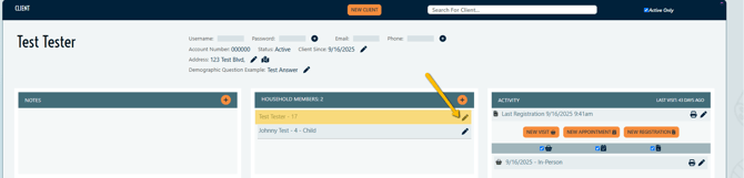 edit response from household member widget