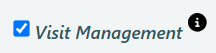 Screenshot of PantrySoft additional User Role Visit Management
