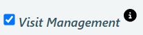 Screenshot of Additional User Role Visit Management